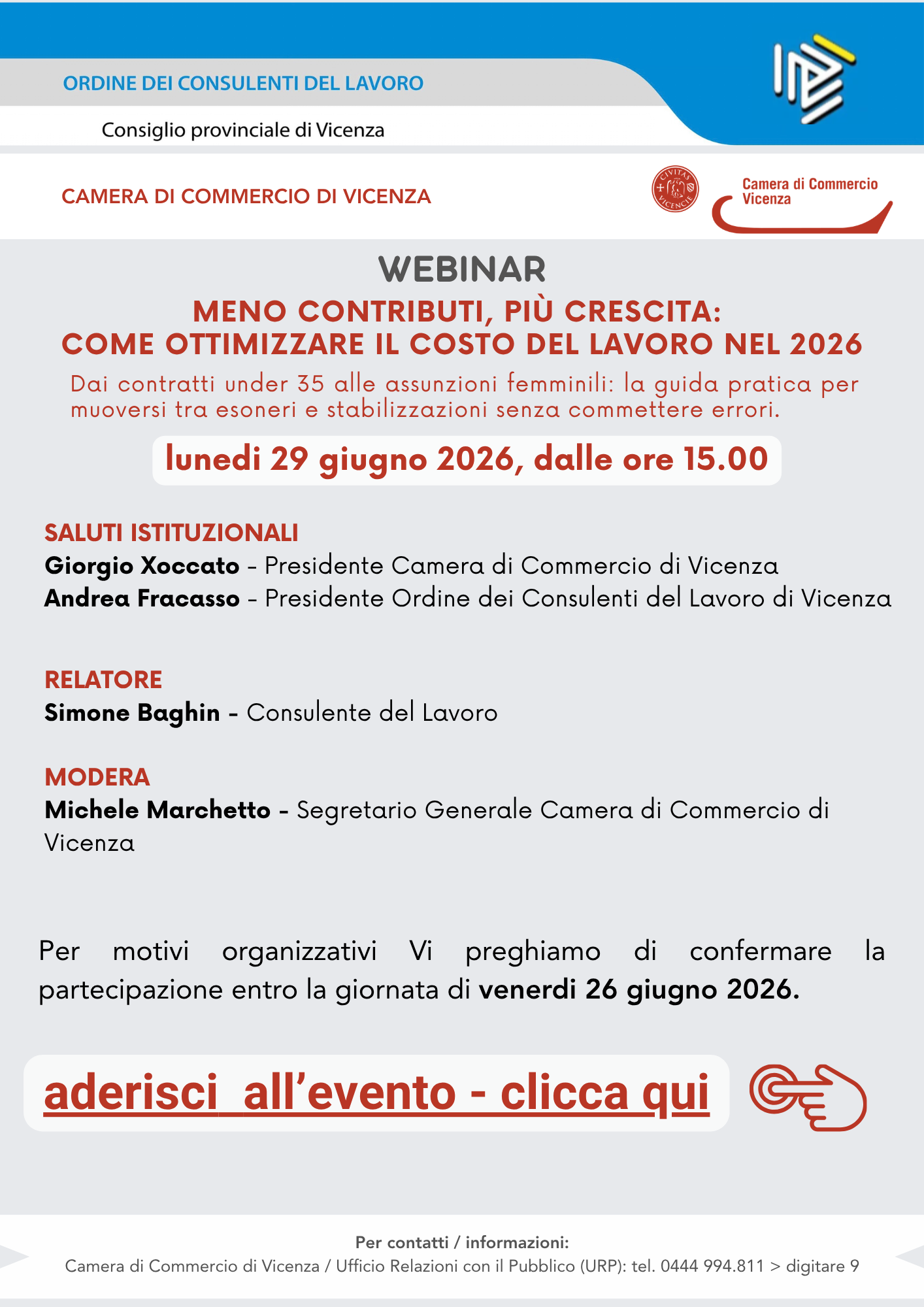 Webinar MENO CONTRIBUTI, PIÙ CRESCITA: COME OTTIMI