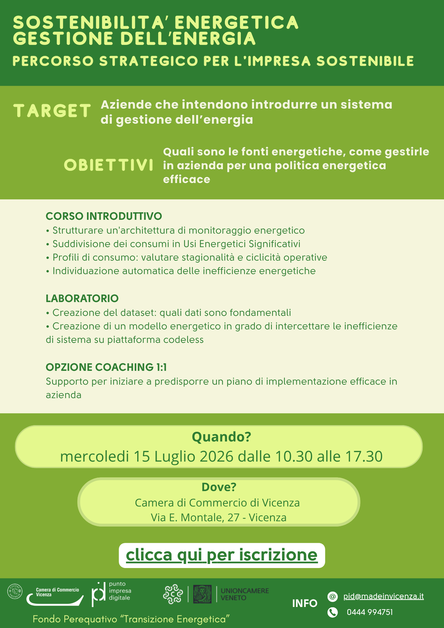 Incontro base sostenibilit&agrave; energetica