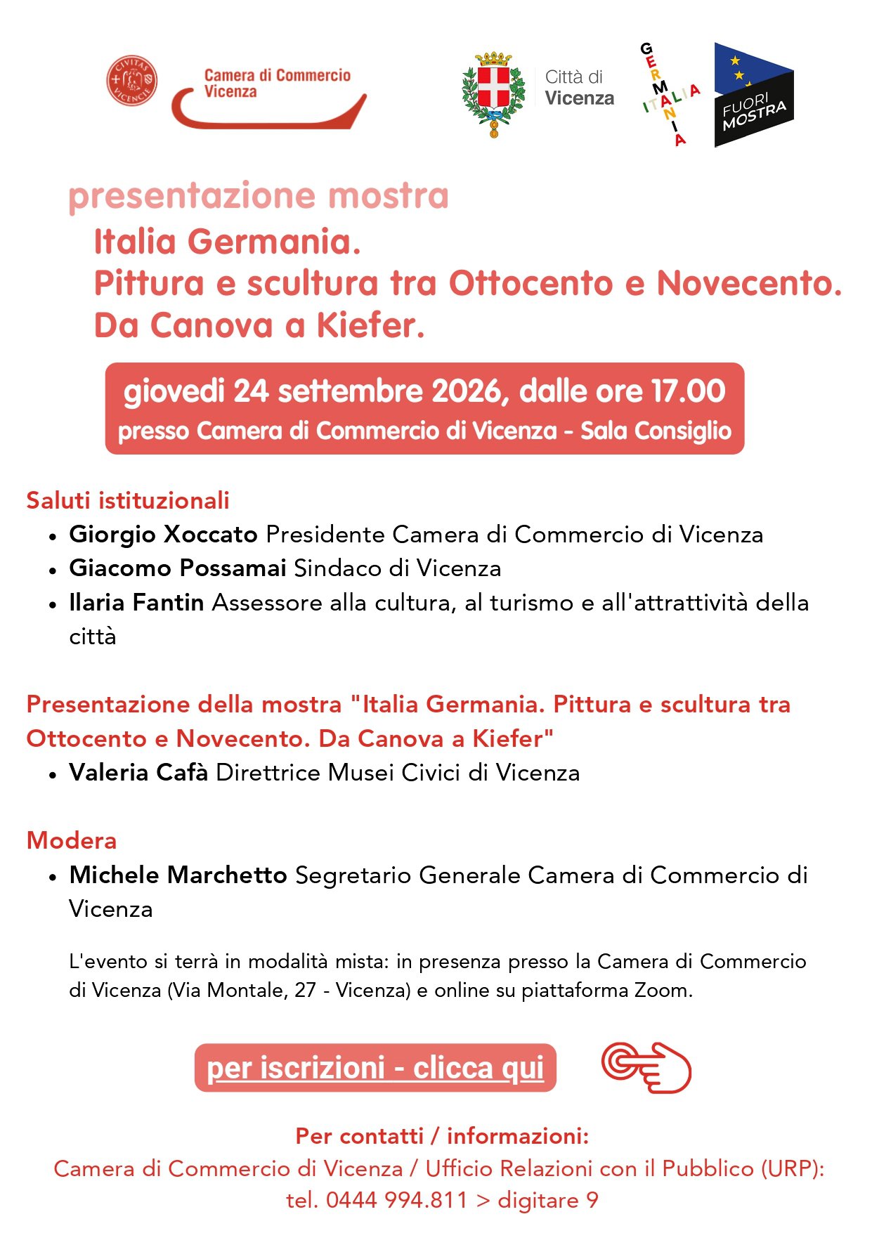 Presentazione mostra Italia Germania. Pittura e sc