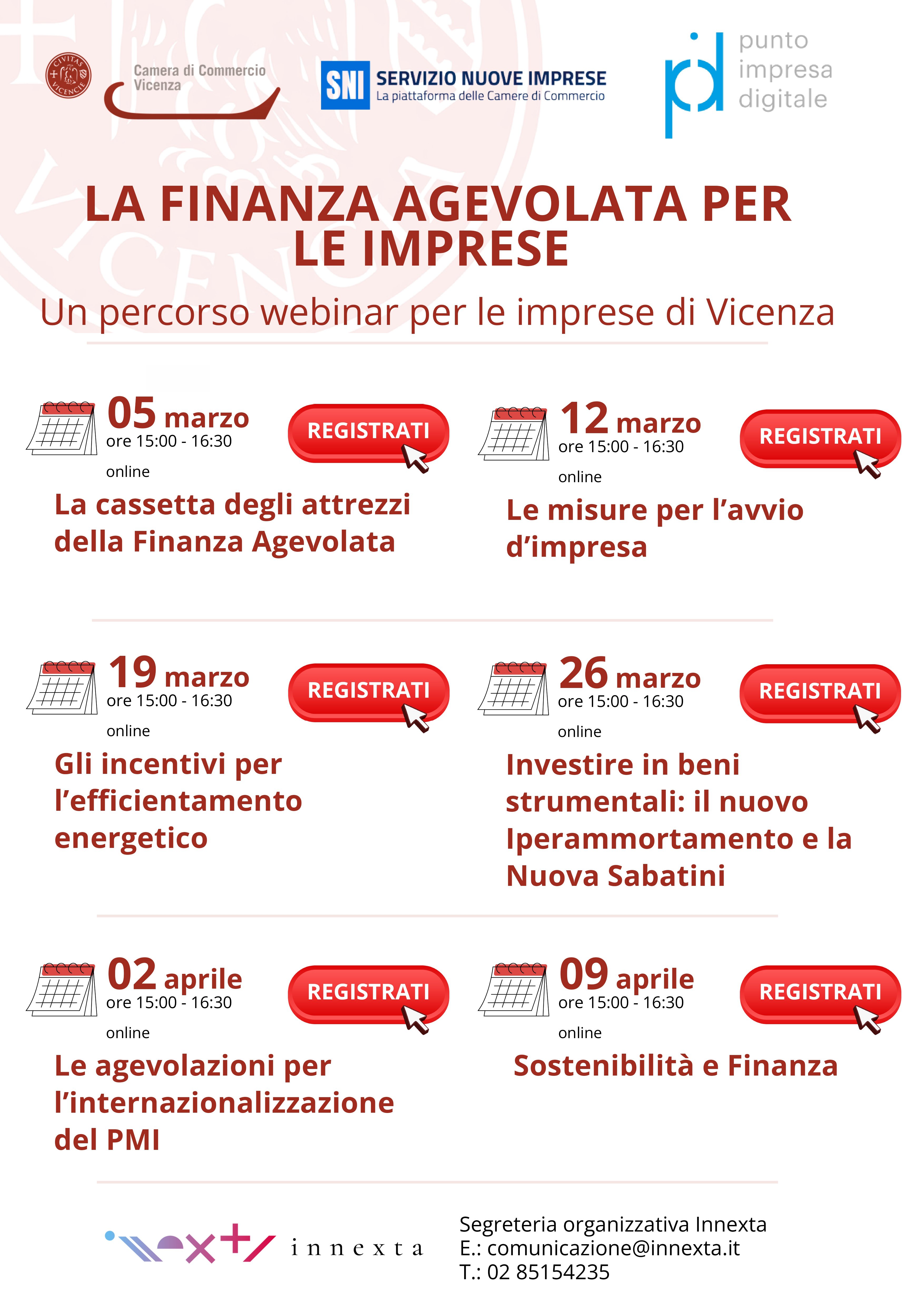 LA FINANZA AGEVOLATA PER LE IMPRESE