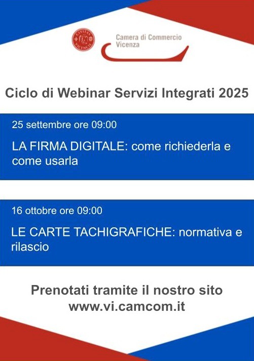 Ciclo di webinar Servizi integrati 2025